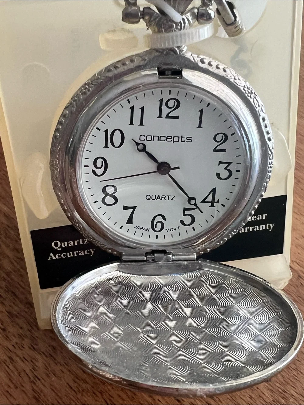 Vintage Silver and Gold Deer Pocket Watch NIB needs battery